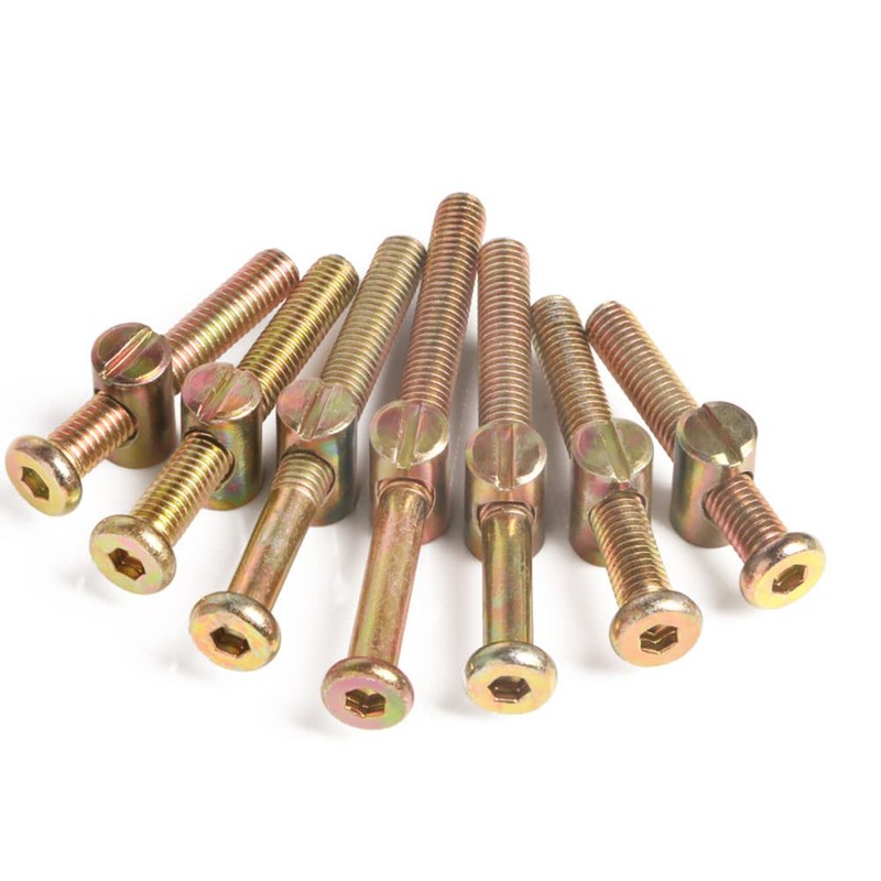 Crib Screws Hardware Replacement Kit -25 Set M6x40mm/50mm/60mm/70mm/80mm Hex Drive
