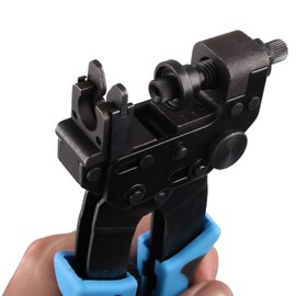 Professional RG59/RG6 Coax Cable Crimper, Coax Coaxial Compression Crimping Tool for F/BNC/RCA Connectors Adapters