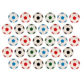 HENBRANDT Football - Assorted Colours Bouncy Jet Balls 32mm (Pack of 30)