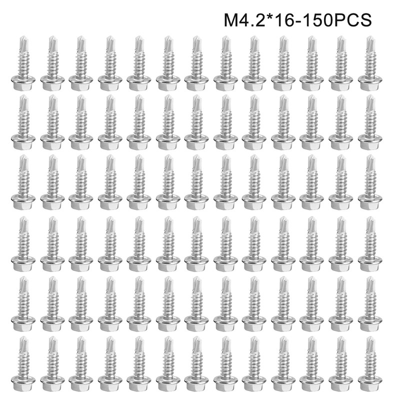 Divono Self Drilling Screws for Metal,150pcs Self Tapping Screws Metal,Stainless