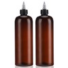 2 Gel Squeeze Bottles, Segbeauty 16.9 oz Amber Squeeze Bottles,