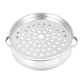 PRETYZOOM Stainless Steel Steamer Egg Steamer Rack Food Steamer Handle Bun Steamer Pot Steamer Basket Fish Steamer Basket Baking Rack Steaming Stand Cooking 18cm Metal Rice Cooker