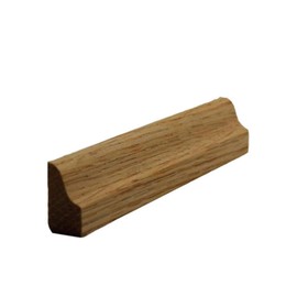 EWBS15 Baseboard Shoe 3/4" Tall x 7/16" Ogea Style. Unfinished, White Oak, 94"