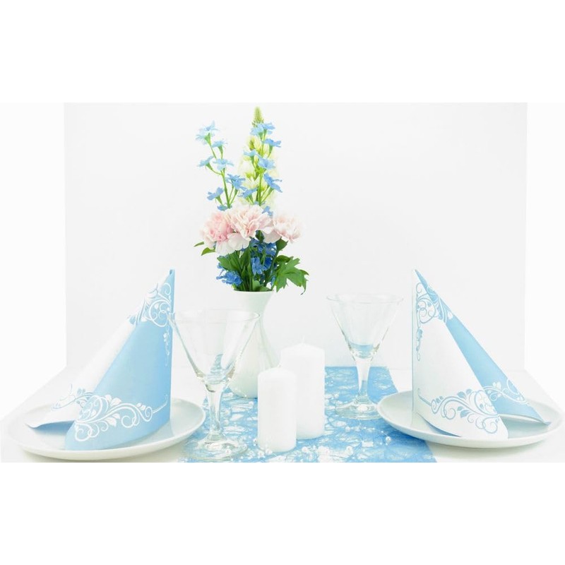 50 Napkins Ornaments 40 x 40 cm Fabric-Like Airlaid Bellissima,