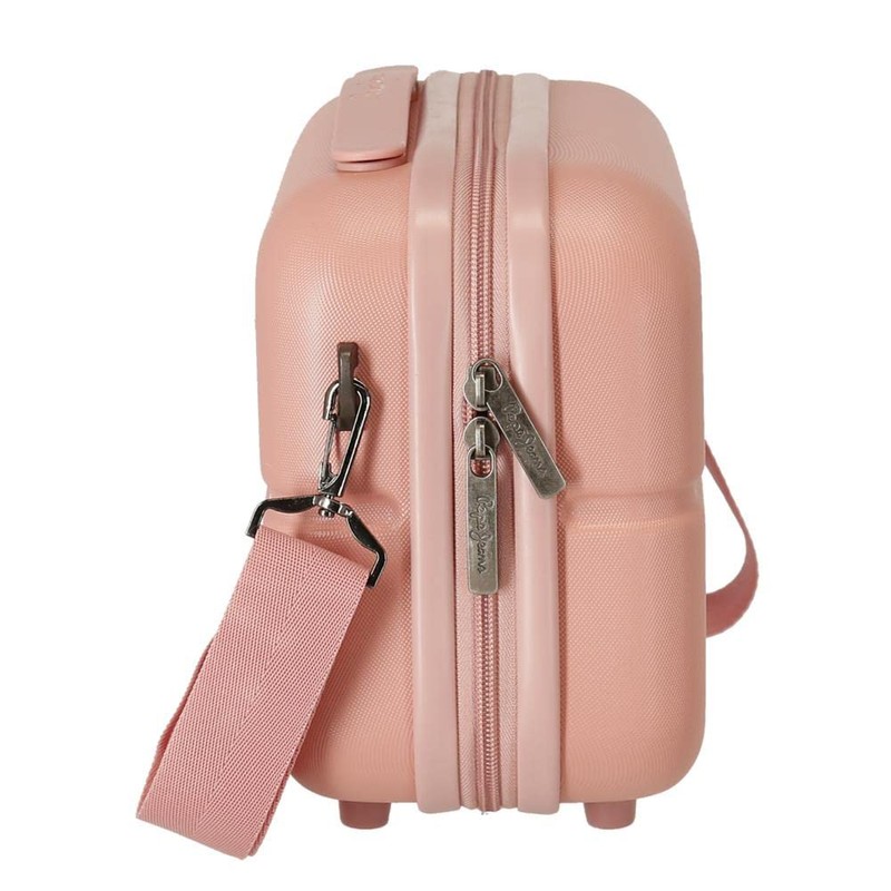 Pepe Jeans Laila Cabin Trolley, Light-pink, Wash bag made of