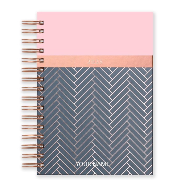 Matilda Myres 2024 A5 Day to Page Diary Rose Gold