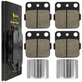 Caltric Front Brake Pads & Piston Kit for Suzuki LT-A500F LT-F500F Vinson 500 2004-2007