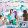 Under The Sea Mermaid Birthday Party Backdrop Girl Princess Mermaid