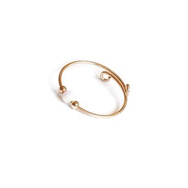 Thin Opal Ring-Anti Stress Anxiety Ring Gold-Stress Relief Fidget Worry Ring-Adjustable White Opal Anxiety Spinner Ring (gold-filled)