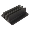 Vertical Laptop Stand Aluminum Alloy Double Dock Black Multifunctional Cooling