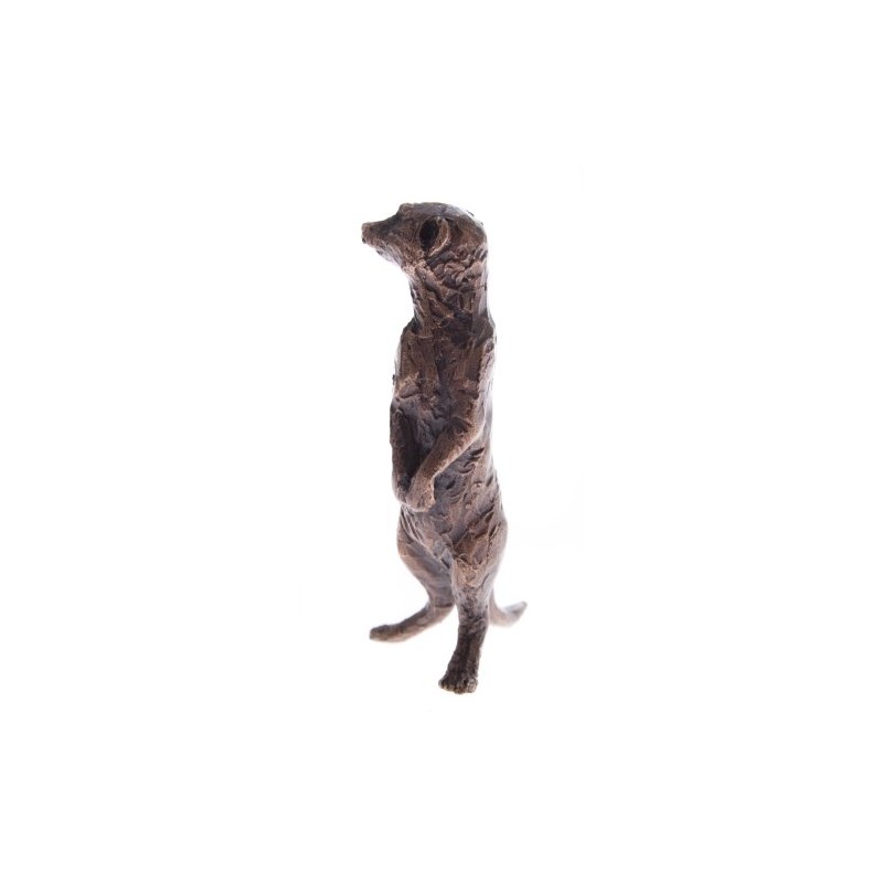 Butler & Peach - Solid Bronze Miniature Meerkat Standing