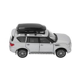1/32 SUV Car Model Alloy Diecast Pull Back Vehicle Toys with Sound and Light for Boys and GirlsSilver
