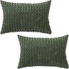 Tennove Cushion Covers 30x50cm Decorative Modern Olive Green Pillow Cases