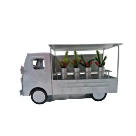 Target Christmas Market Plant Galvanized Metal Van Delivery Truck Decor 8x4.5x3