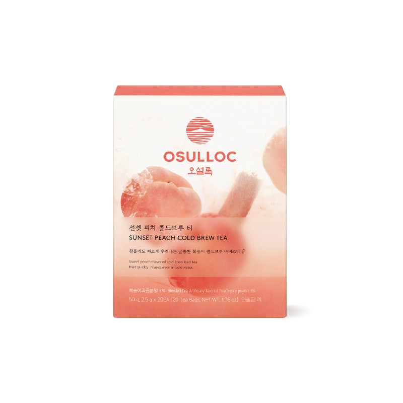 Osulloc [오설록]선셋 피치 콜드브루 티 20입 (원산지:상세설명참조) [Osulloc] Sunset Peach