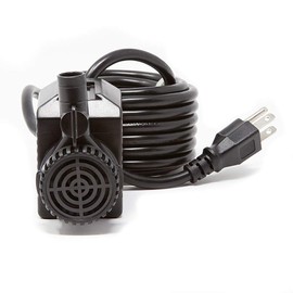 Beckett 290 GPH Submersible Water Pump Adjustable Water Flow Fountain Pump, Max Lift 6.5 Ft, 20 Watts Pond Pump, Black