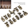 12Pcs Incense Holder Retro Zodiac Household Alloy Home Decoration for