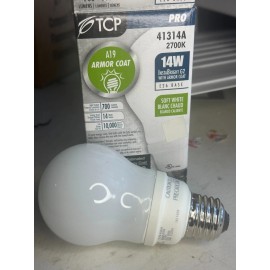 TCP 14 WATT 2700K CFL ARMOR COAT