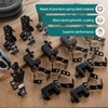 Tandefio 50 Pcs 1/4"-20 Beam Clamps with 1/2" - 3/4"