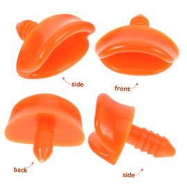 Operitacx 50pcs Little Duck Beak Animals Dollhouse Ladder Safety Resin Duck Stuffed Doll Nose Rustic Stickers Plush Doll Making Supplies Wig Tip The Sign Hyaluronic Acid