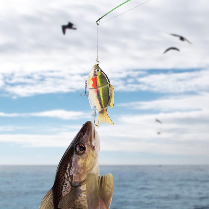 1 pcs ABS Plastic Multi Sections Artificial Fishing Lure Bait