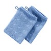 Möve Quadretti Wash Mitt Pack of 2 Light Blue 15
