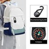 Pack of 6 Compass with Carabiner Hook Compass Key Ring
