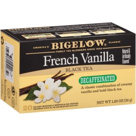 Bigelow Decaffeinated French Vanilla Black Tea 120 Individually Wrapped Bags