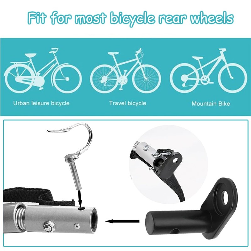 HONGECB Bicycle Trailer Coupler, Bicycle Towing Hitch Trailer Accessories with
