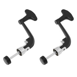 VGOL 2pcs Metal Fishing Reel Spinning Handle Grip Rocker Arm Crank Middle Size