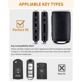 DUOLA LEVEN for Mazda CX5 Key Fob Cover - Full Cover Key Case for Mazda 3, 6, CX-5, CX-9, CX-50 - 2019-2024 TPU Keyfob Cover Compatible with WAZSKE11D0 - White and Gold