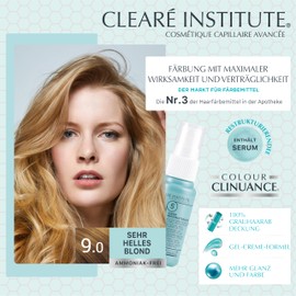 Clinuance Permanent Colouration without Ammonia, Sensitive Hair, 9.0 Very Light Blonde, 170 ml (x3)