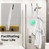WLLHYF 2 Pack Shower Door Hooks, 10" Bathroom Towel Hooks