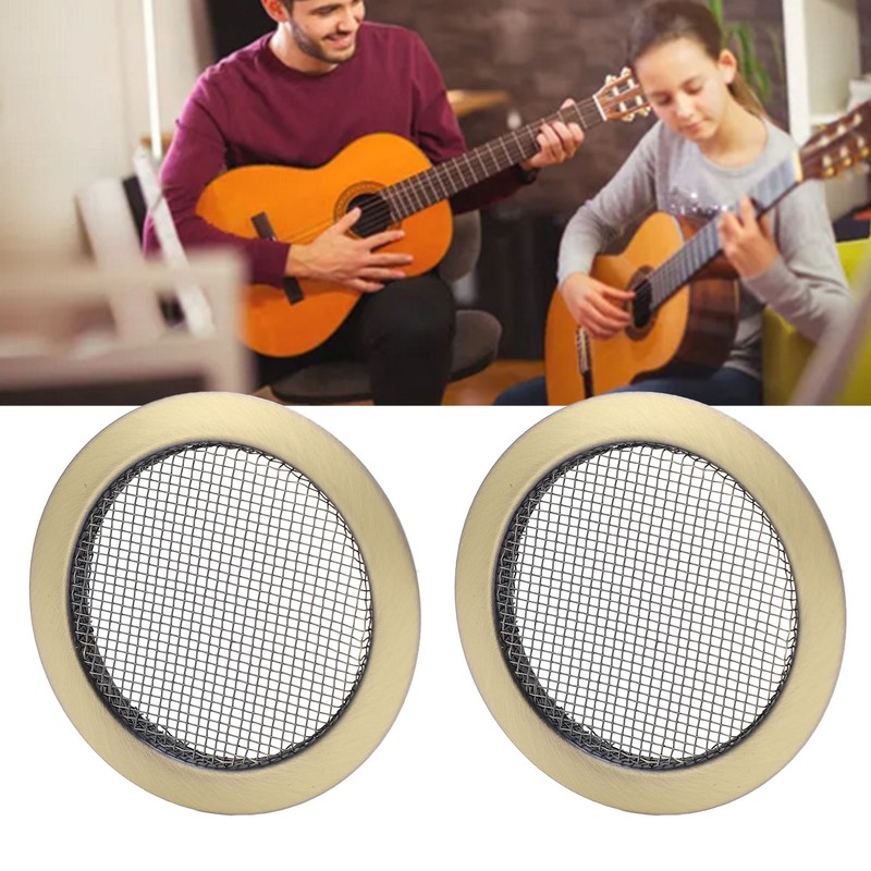 2Pcs Sound Hole Inserts for Dobro Resonator Screen Box Resonant