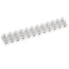 UKCable-Ties Block Connector 12 Way White Terminal Block Strip Electric