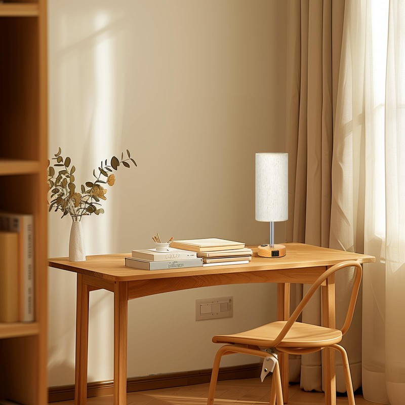Fenmzee Small Touch Table Lamps Set of 2-3-Way Dimmable, USB