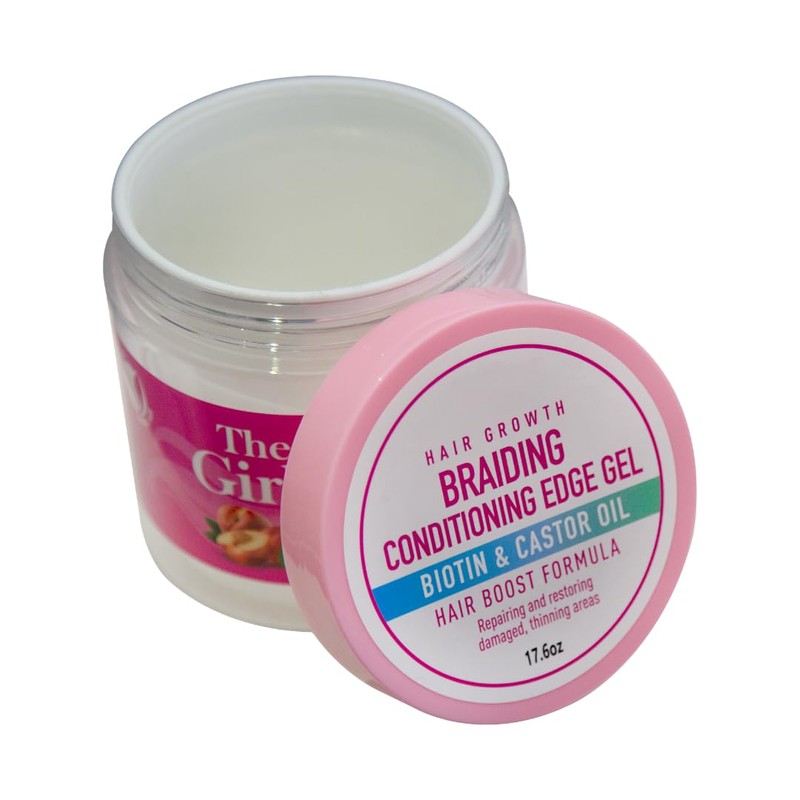 R&B Collection Braiding conditioning Edge Gel (Honey Peach)/ 24 Hour