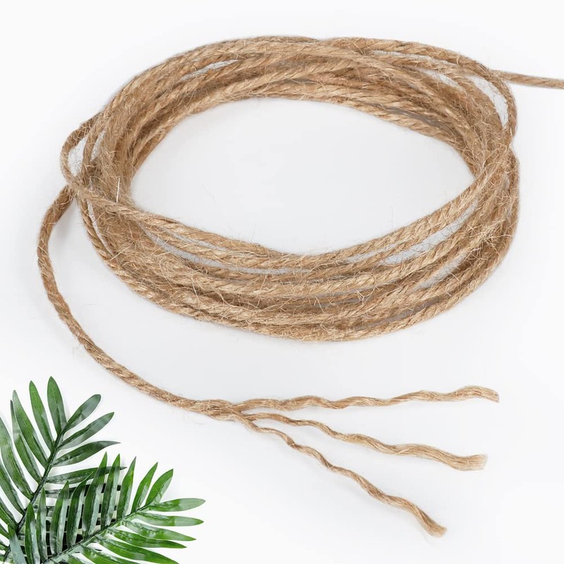 tenn well 3mm Jute Garden String, 200m Long Natural Jute