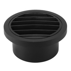 Nicear Air Diesel Parking Heater Duct Vent Outlet Flat Connector Black Fit 75mm Round Car Heater Ducting Warm Air Vent Outlet