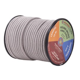 Mandala Crafts - Cordones de gamuza sintética, cordones de piel gris para hacer joyas, tiras de cordones de piel de 3 mm, cuerdas redondas veganas para suministros de atrapasueños