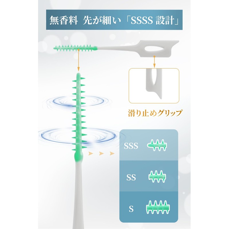 Yyciel SSS-S Interdental Brush, 150 Pieces, Extra Fine Kan Brush