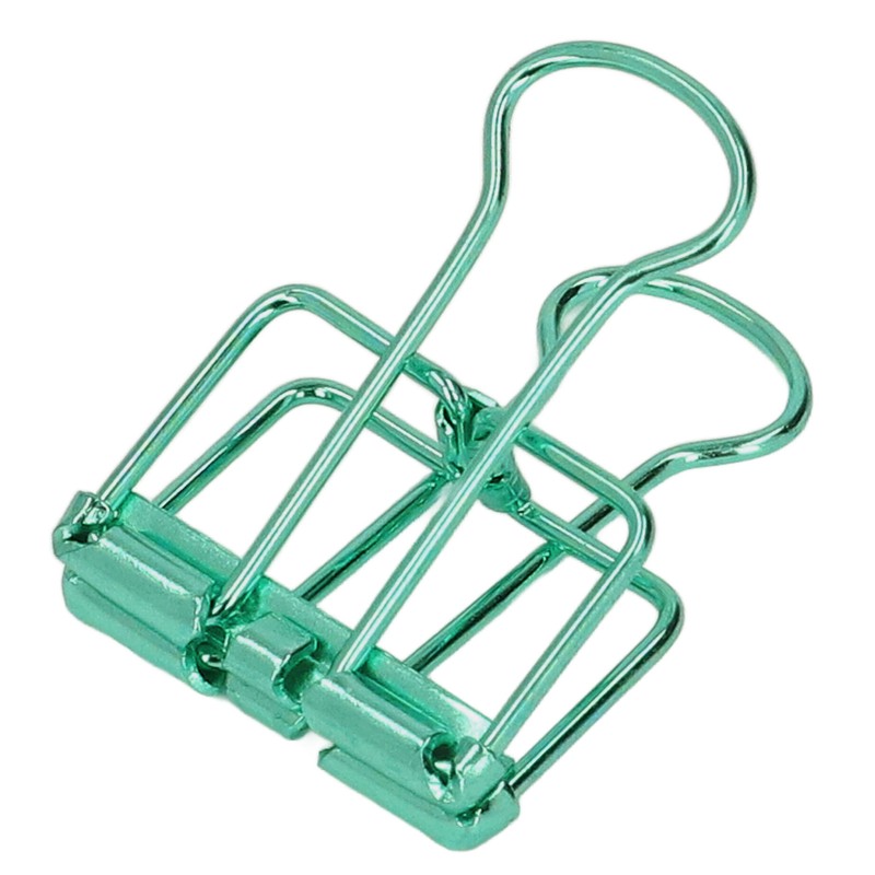 19mm 80pcs Binder Clips Strong Clamping Force Metal Hollow Tail