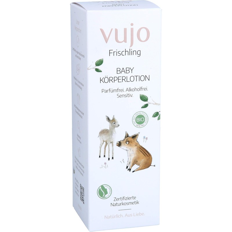 vujo Frischling Organic Baby Body Lotion Without Fragrances Without Alcohol