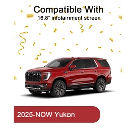 KOOGEN Tempered Glass Screen Protector for GMC Yukon 2025,Infotainment Navigation Screen Film Compatible With Yukon 2025 Accessories - 16.8 inch