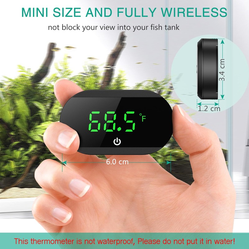 ORIA Aquarium Thermometer Digital, LED Display Fish Tank Thermometer, ℉/℃