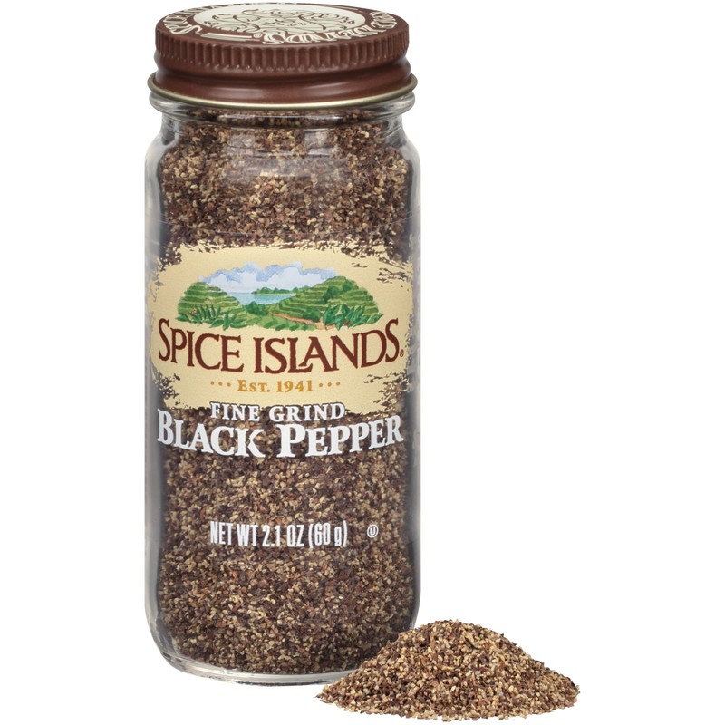 Spice Islands Black Pepper, Fine Grind, 0.6 Ounce