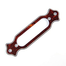 Flanged Single Coil Pickup Mounting Base plate Rings, 4ply Tortoise
