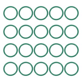 PATIKIL Fluorine Rubber O-Ring 16mm OD 13mm ID 1.5mm Width, 20Pcs Metric FKM Sealing Gasket Replacement for Seal Plumbing and Faucet Hose Machinery Plumbing Valves, Green