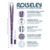 Rolseley Lanyard neck strap with CIRCLES - BLACK for id