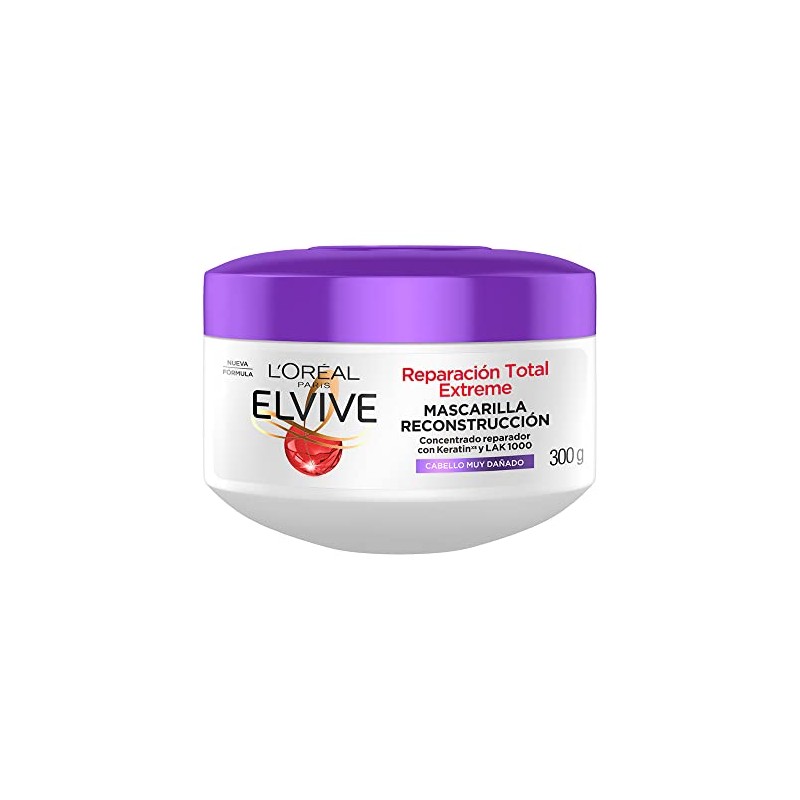LOreal Paris Tratamiento Elvive Reparacion Total 5 Extreme, 300 ml